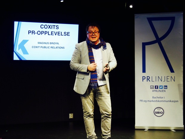 Magnus Brøyn fra CoxitPR presenterer Coxit PR-opplevelse 